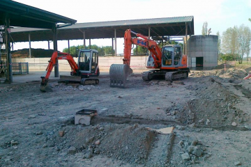 preparazione sottofondo pavimentazione in calcestruzzo 